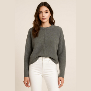 Buffalo David Bitton Grey Cropped Sweater Large L